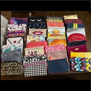 Lot of 32 Ipsy Makeup Bags -New Only the Bags -Never Used